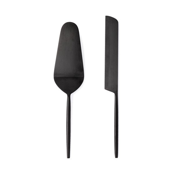 Set pentru servirea tortului 2 buc. din oțel inoxidabil Bronte – Bizzotto