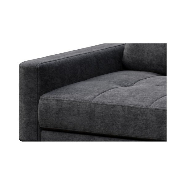 Colțar cu șezlong pe partea dreaptă MESONICA Musso Tufted, gri închis-image-4