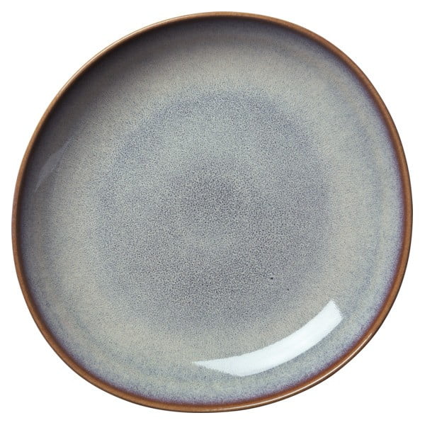 Farfurie din gresie ceramică pentru desert Villeroy & Boch Like Lave, ø 23,5 cm, gri - maro