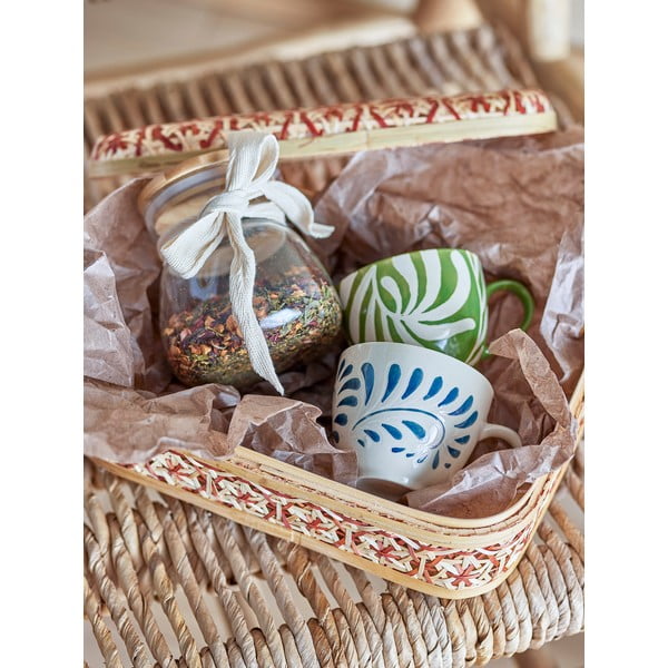 Cană albă-albastră din gresie 240 ml Heikki – Bloomingville-image-3