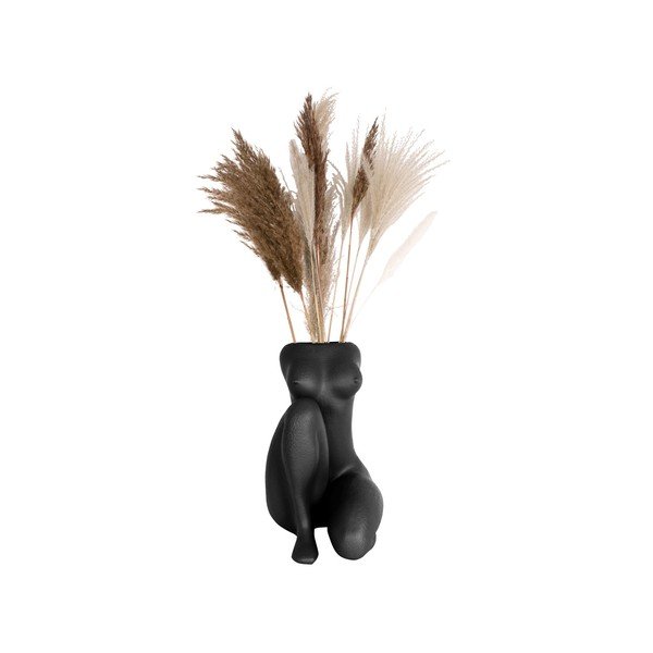 Vază PT LIVING Sitting Lady, negru-image-3