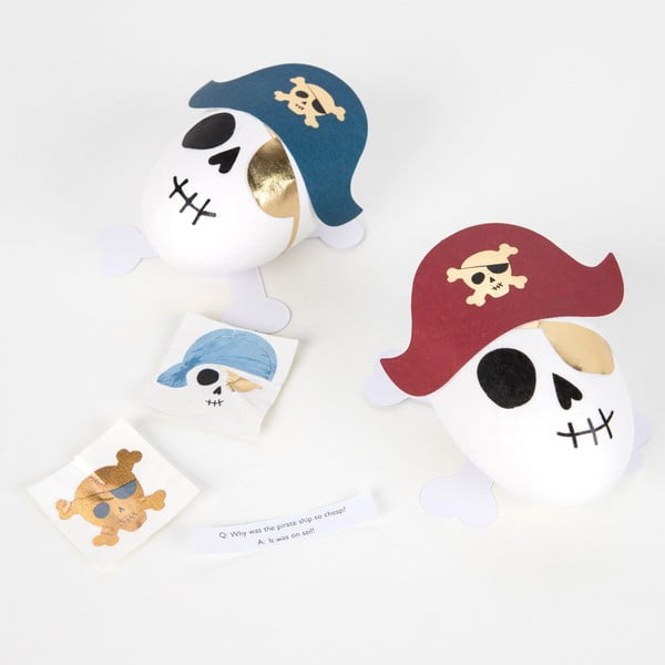 Accesorii pentru petreceri 3 buc. Pirate Skulls Surprise Balls – Meri Meri-image-1