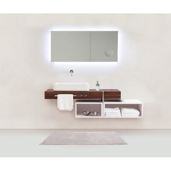 Covoraș baie din bumbac Wenko Ono, 50 x 80 cm, gri-image-1