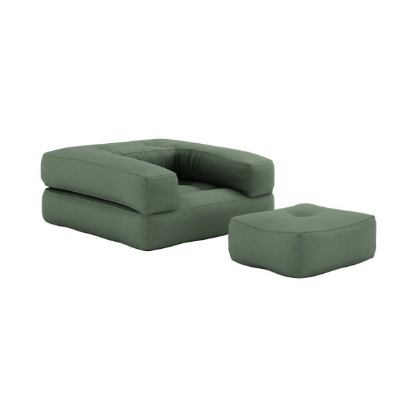 Fotoliu variabil Karup Design Cube Olive Green, verde