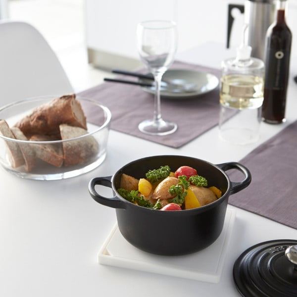 Suport pentru vase fierbinți YAMAZAKI Tower Square, alb-image-1