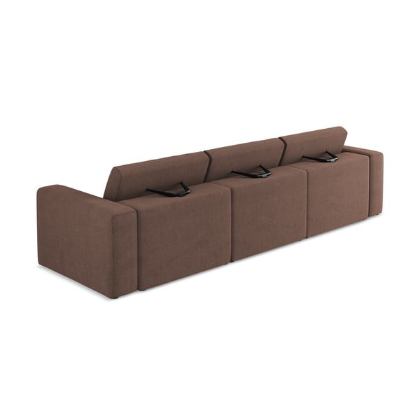 Canapea modulară roz 314 cm Kalea – Makamii-image-3