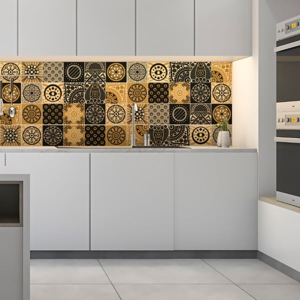 Set 15 autocolante de perete Ambiance Azulejos Tiles San Juan, 15 x 15 cm-image-1