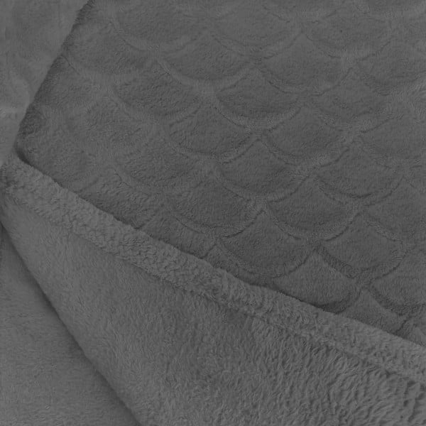 Pătură din microfibră DecoKing Sardi, 150 x 200 cm, gri
