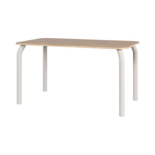 Masă de dining cu blat cu aspect de lemn de stejar 80x140 cm Meko – noo.ma