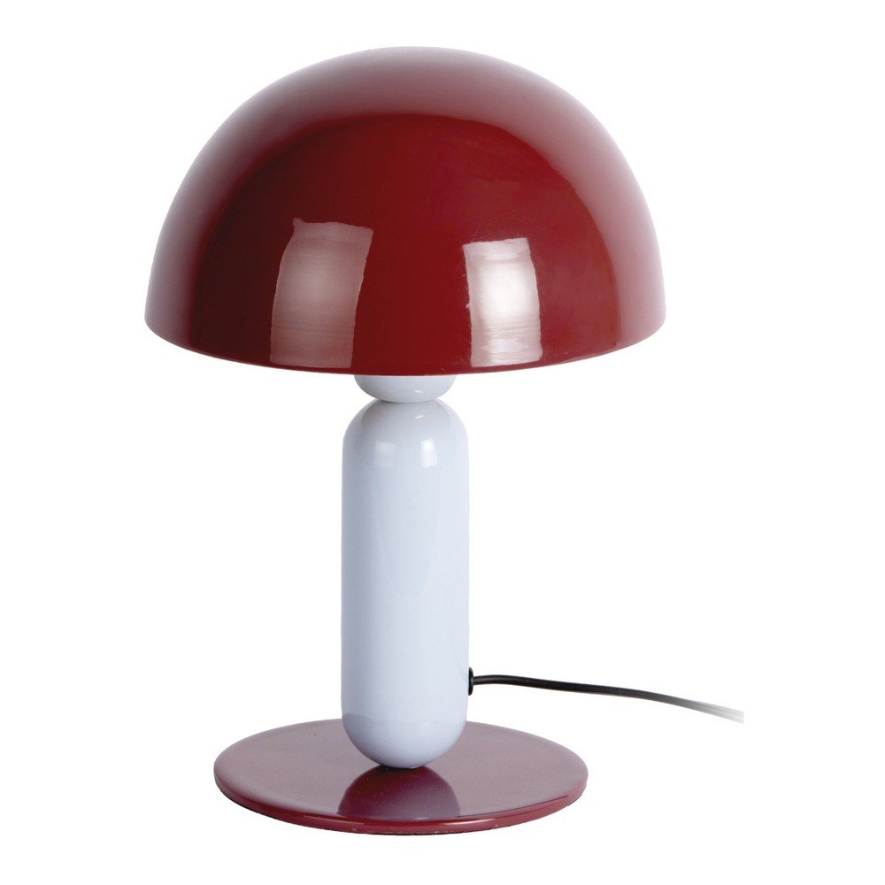 Veioza burgundy/albastru-deschis din metal (inaltime 30 cm) Firenze round – Leitmotiv