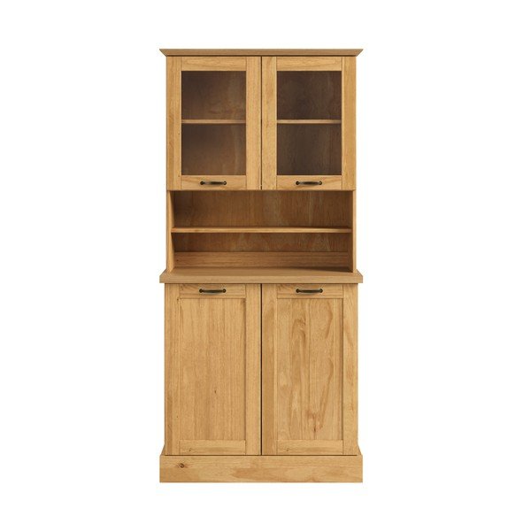 Vitrină în culoare naturală deschisă din lemn de pin 86x181,5x37 cm Teramo – Støraa