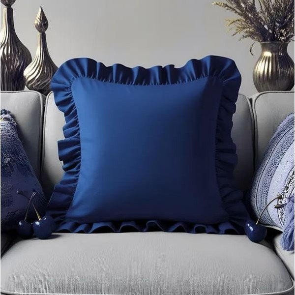 Față de pernă din amestec de bumbac 40x40 cm Ruffled – Mila Home