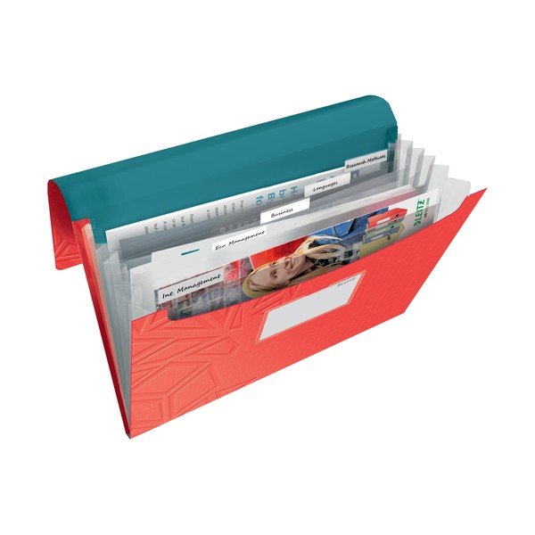 Mapă compartimentată Leitz, roșu-image-1