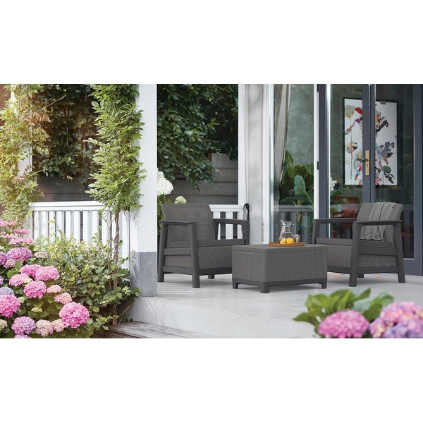 Set mobilier de grădină gri pentru 2 persoane Scandi Linea – Keter-image-1