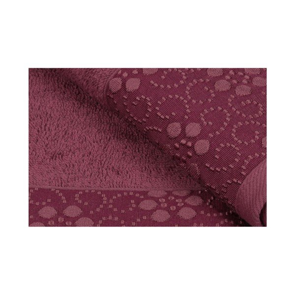 Set 2 prosoape din bumbac pur Grande, 50 x 90 cm, roșu închis-image-3