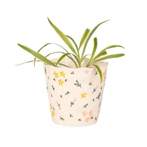 Ghiveci decorativ din gresie ø 11 cm Ditsy Floral – Sass & Belle-image-3