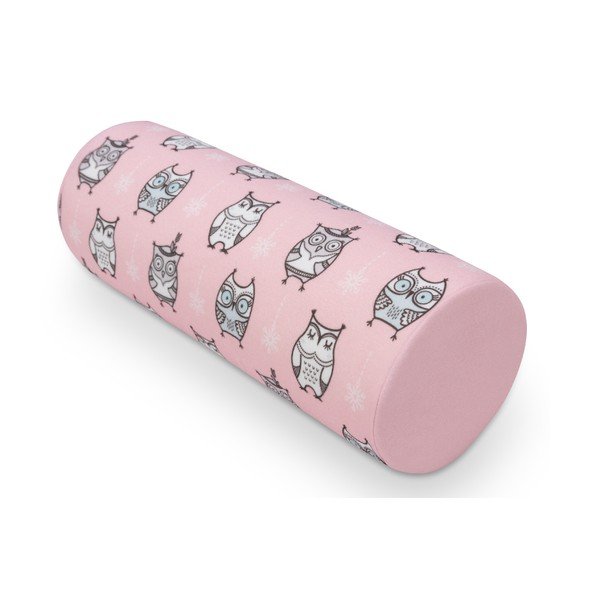 Pernă KICOTI Owls, 20 x 60 cm, roz-image-3