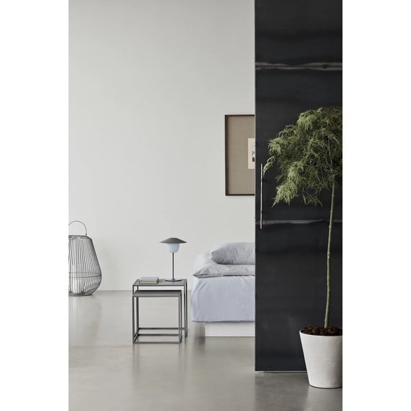 Măsuțe de cafea gri-deschis 2 buc. din metal 40x40 cm Fera – Blomus-image-1