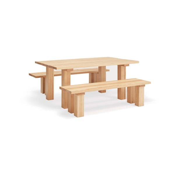 Masă de dining cu blat din lemn de pin 100x180 cm Banda – Teulat-image-3