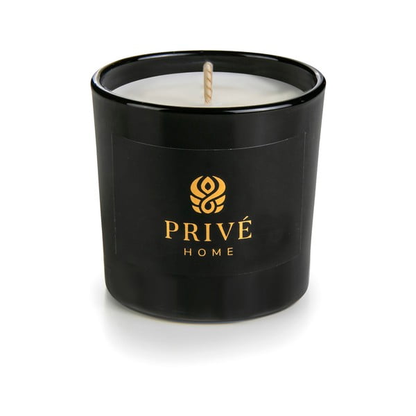 Set de 3 lumânări parfumate Privé Home Delice d'Orient/Safran-Ambre Noir/Black Wood-image-2