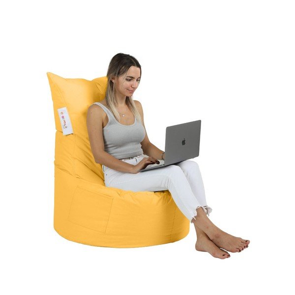 Beanbag pentru grădină galben Balina – Floriane Garden-image-2