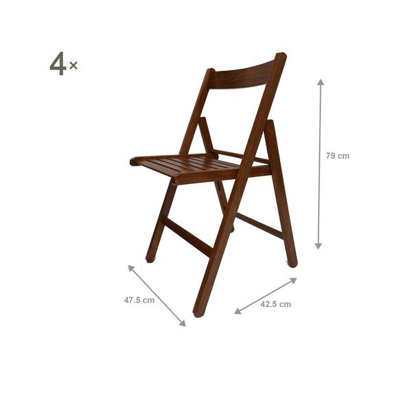 Set 4 scaune pliante Crido Consulting Bassio-image-2