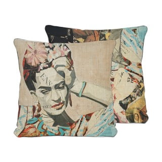 Pernă Madre Selva Frida Blue, 45 x 45 cm