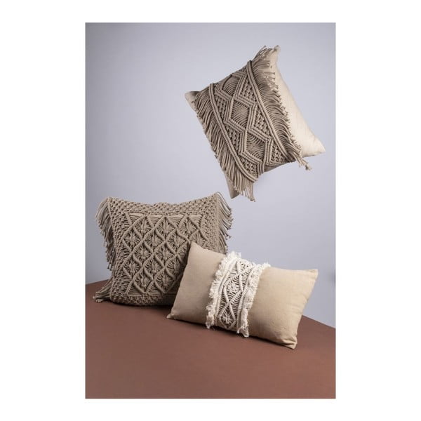 Pernă decorativă din material textil 45x45 cm Macrame – VDE Tivoli 1996-image-2