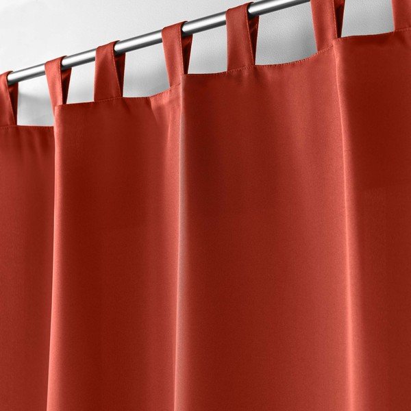 Draperie cărămizie 140x260 cm Essentiel – douceur d'intérieur-image-1
