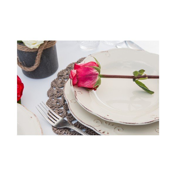 Set veselă 18 piese Villa d'Este Duchessa Bianco-image-2