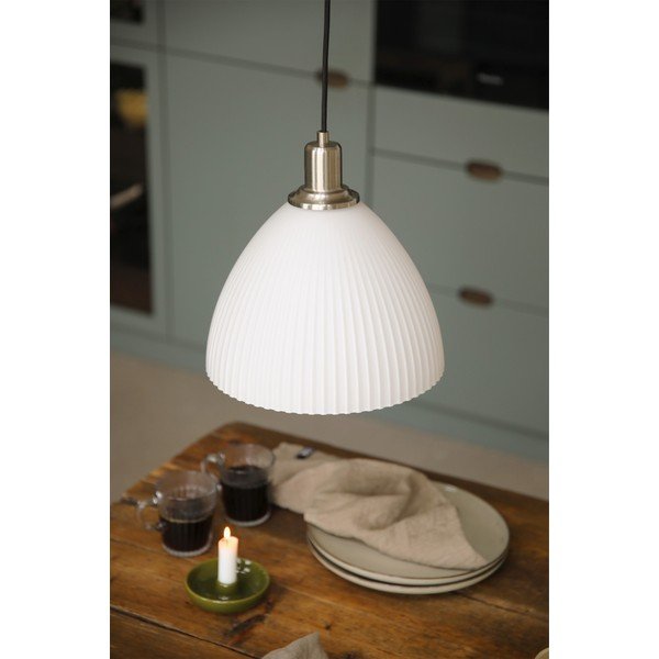 Lustră albă din sticlă ø27,5x28 cm Ro – Markslöjd-image-1
