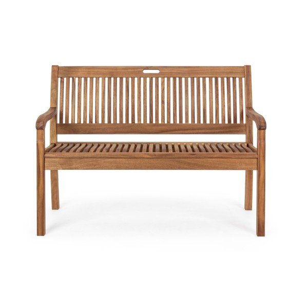 Bancă de grădină în culoare naturală din lemn masiv Noemi – Bizzotto