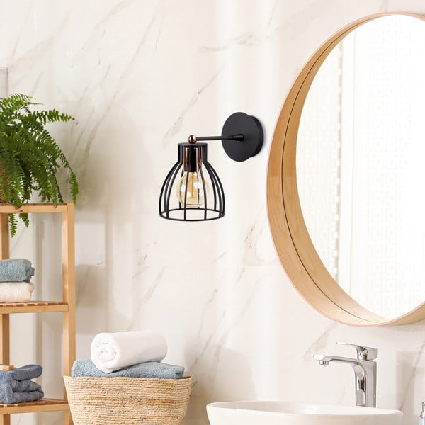 Aplică de perete neagră/în culoarea bronz ø 15 cm Kemah – Opviq lights-image-2
