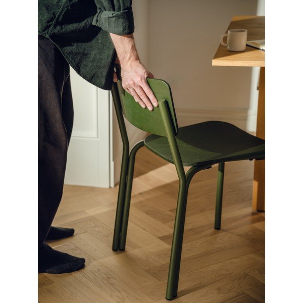 Scaun de dining verde stivuibil Kei – noo.ma-image-1