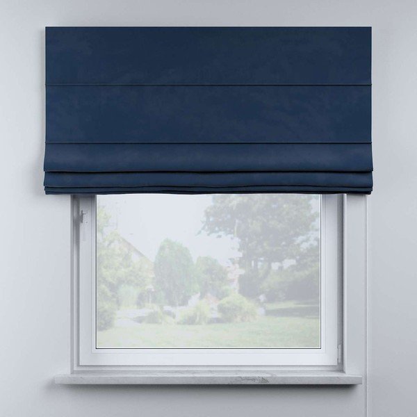 Jaluzea romană albastră 170x130 cm Posh Velvet - Yellow Tipi-image-1