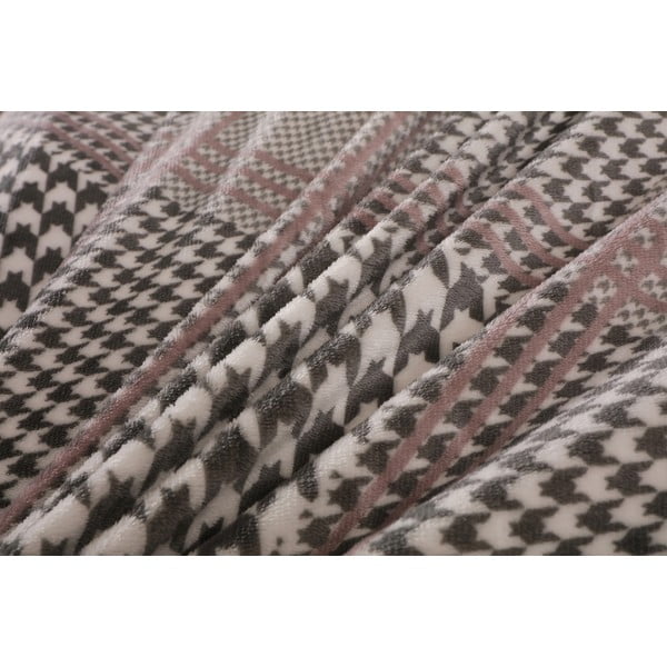 Lenjerie de pat gri din micropluș pentru pat de o persoană 140x200 cm – My House-image-2