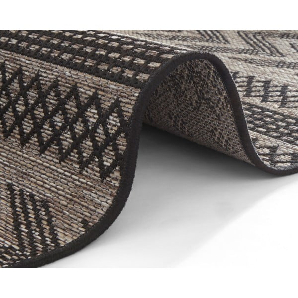 Covor de exterior NORTHRUGS Sidon, 70 x 140 cm, bej - negru-image-3