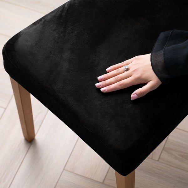 Husă neagră elastică pentru scaun 48 cm Sento – Restilo-image-1