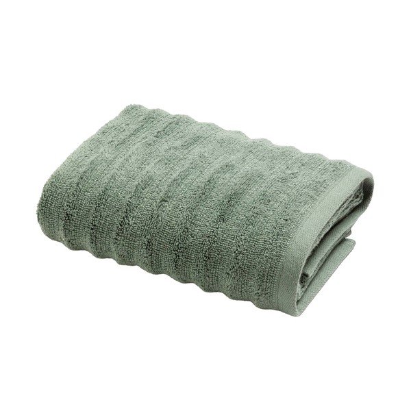 Prosop verde din bumbac din frotir 50x90 cm Maya – douceur d'intérieur