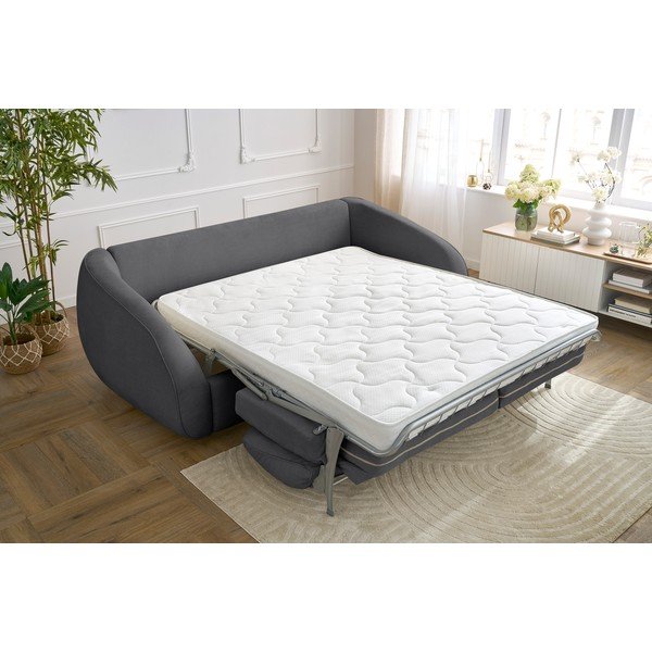 Canapea gri închis extensibilă 235 cm Cezanne – Bobochic Paris-image-1
