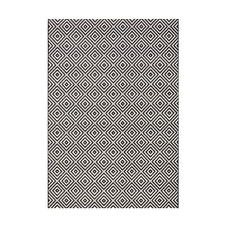 Covor de exterior NORTHRUGS Karo, 140 x 200 cm, negru-alb