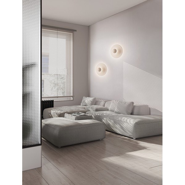 Aplică de perete albă LED din aluminiu Edem – Nova Luce-image-1