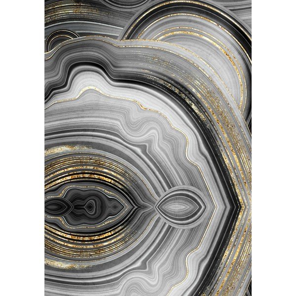 Covorașe de baie gri/aurii 2 buc. 60x100 cm CT – Foutastic-image-2