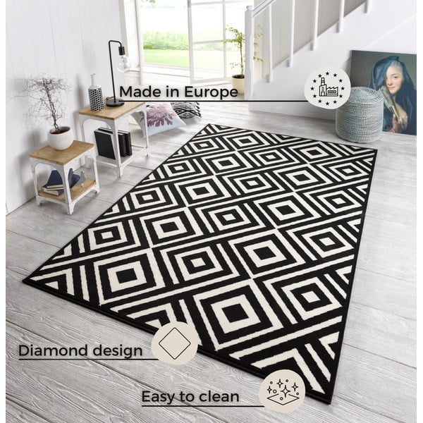 Covor Zala Living Art, 140 x 200 cm, negru-alb-image-3