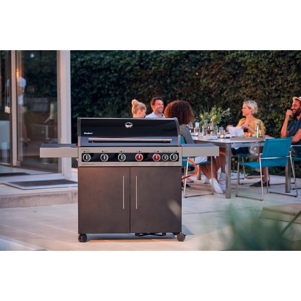 Grătar pe gaz Boston Black 6 KR Turbo - ENDERS-image-1