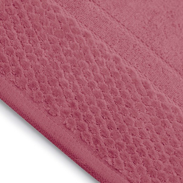 Prosoape de baie roz 3 buc. din bumbac din frotir Rubrum – Restilo-image-1