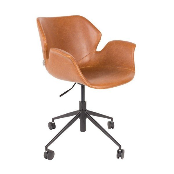 Scaun birou Zuiver Office Chair Nikki, maro