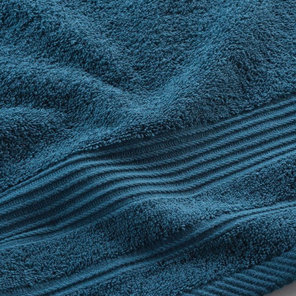 Prosop albastru închis din bumbac din frotir 50x90 cm Tendresse – douceur d'intérieur-image-2