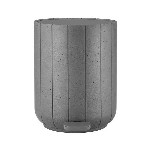 Coș de gunoi gri cu pedală din polirășină 3 l Kua – Blomus