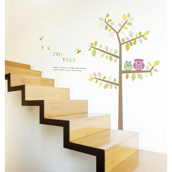 Autocolant Ambiance Owls Butterflies-image-1